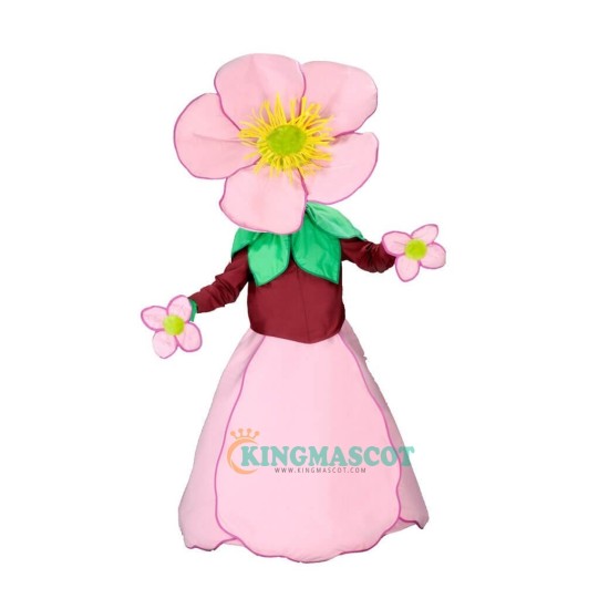 Cute Pink flowers Uniform, Cute Pink flowers Mascot Costume