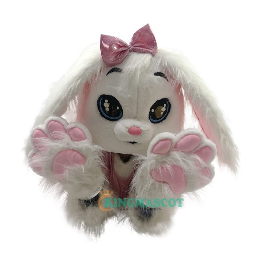 Pink white rabbit Uniform Easter Bunny Uniform, Pink white rabbit Costume Easter Bunny Mascot Costume