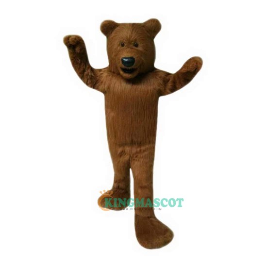 Plush Brown Bear Cartoon Uniform, Plush Brown Bear Cartoon Mascot Costume