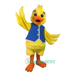 Cute Yellow Duck Uniform, Cute Yellow Duck Mascot Costume