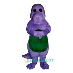 Purple Dinosaur Uniform, Purple Dinosaur Mascot Costume