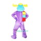 Purple Moose Elk Wapiti Cartoon Uniform, Purple Moose Elk Wapiti Cartoon Mascot Costume