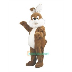 White belly Rabbit Uniform, White belly Rabbit Mascot Costume