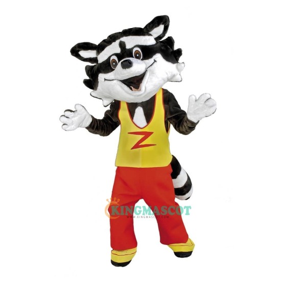 Cute Happy Raccoon Uniform, Cute Happy Raccoon Mascot Costume