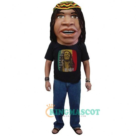 Rasta Man , Rasta Man Mascot Costume