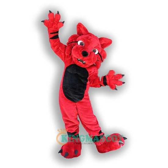 Red Bearcat Uniform, Red Bearcat Mascot Costume