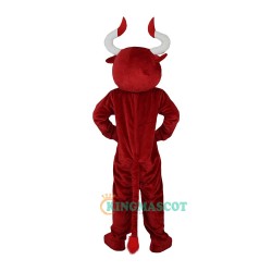 Red Cow Bull Bison Cartoon Uniform, Red Cow Bull Bison Cartoon Mascot Costume