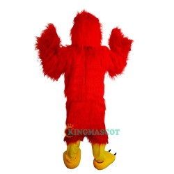 Red Eagle Bird Cartoon Uniform, Red Eagle Bird Cartoon Mascot Costume