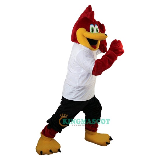 Red Sport Eagle Cartoon Uniform, Red Sport Eagle Cartoon Mascot Costume