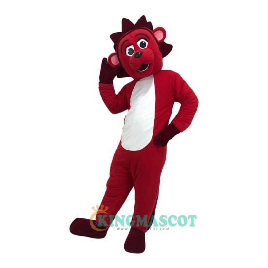 Red lion Cartoon Uniform, Red lion Cartoon Mascot Costume