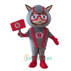 Grey Robot Uniform, Grey Robot Mascot Costume