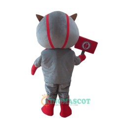 Grey Robot Uniform, Grey Robot Mascot Costume
