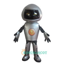 Silver Robot Uniform, Silver Robot Mascot Costume
