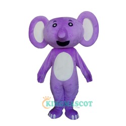 Purple Elephant Uniform, Purple Elephant Mascot Costume