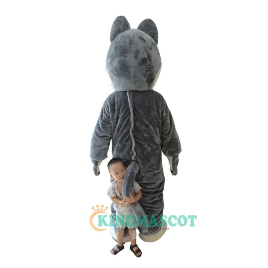 Grey Wolf Siberian Husky Uniform, Grey Wolf Siberian Husky Mascot Costume