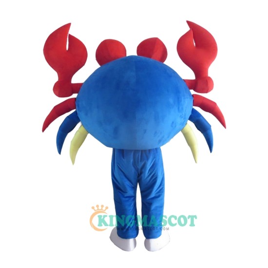 Blue Big Crab Character Uniform, Blue Big Crab Character Mascot Costume