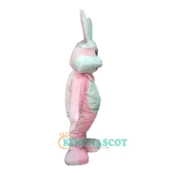 Furry Pink Bunny Rabbit Uniform, Furry Pink Bunny Rabbit Mascot Costume