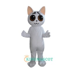 White Duomi Cat Uniform, White Duomi Cat Mascot Costume