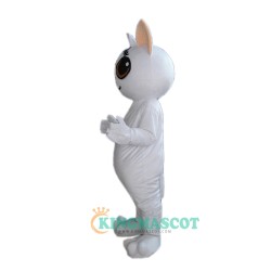 White Duomi Cat Uniform, White Duomi Cat Mascot Costume