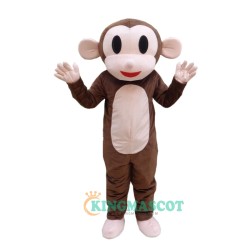 Brown Monkey Custom Uniform, Brown Monkey Custom Mascot Costume