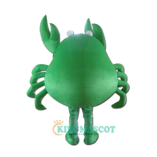 Green Big Crab Character Uniform, Green Big Crab Character Mascot Costume