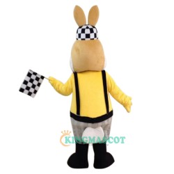 Racing Rabbit Uniform, Racing Rabbit Mascot Costume