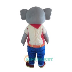 Cute Grey Elephant Uniform, Cute Grey Elephant Mascot Costume