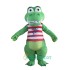 Green Crocodile Custom Uniform, Green Crocodile Custom Mascot Costume