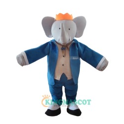 Mr. Blue Elephant Uniform, Mr. Blue Elephant Mascot Costume