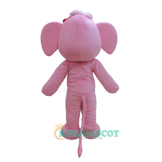 Pink Elephant Character Uniform, Pink Elephant Character Mascot Costume