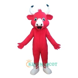 Red Bull Cow Custom Uniform, Red Bull Cow Custom Mascot Costume
