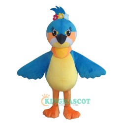 Lovly Blue Bird Uniform, Lovly Blue Bird Mascot Costume