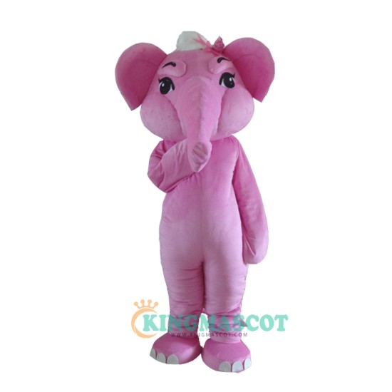 Pink Elephant Uniform, Pink Elephant Mascot Costume