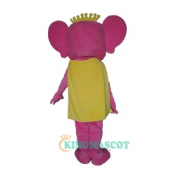 Cute Pink Elephant Uniform, Cute Pink Elephant Mascot Costume