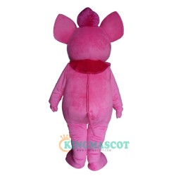 Pink Elephant Character Uniform, Pink Elephant Character Mascot Costume