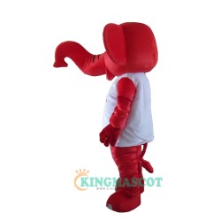 Cute Red Elephant Uniform, Cute Red Elephant Mascot Costume