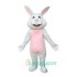 Pink White Rabbit Uniform, Pink White Rabbit Mascot Costume