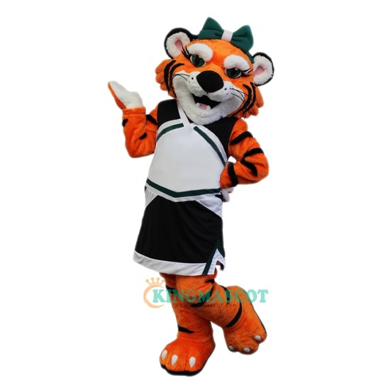 School Female Tiger Uniform, School Female Tiger Mascot Costume