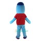 Sport Blue Dolphin Cartoon Uniform, Sport Blue Dolphin Cartoon Mascot Costume