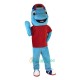 Sport Blue Dolphin Cartoon Uniform, Sport Blue Dolphin Cartoon Mascot Costume