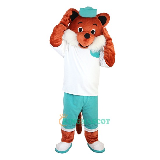 Sport Brown Fox Uniform, Sport Brown Fox Mascot Costume