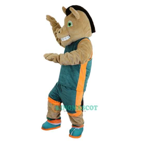 Sport Brown Horse Cartoon Uniform, Sport Brown Horse Cartoon Mascot Costume