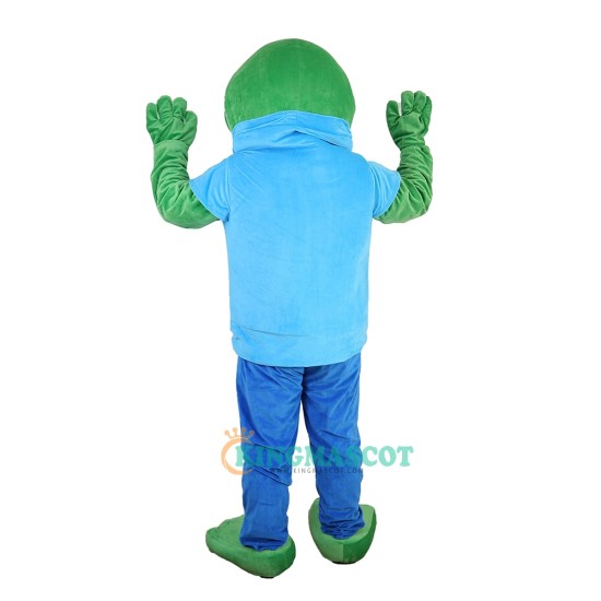 Sport Green Frog Cartoon Uniform, Sport Green Frog Cartoon Mascot Costume