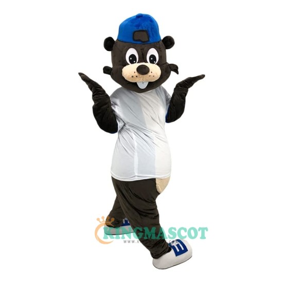 Sports Brown Beaver Castor Cartoon Uniform, Sports Brown Beaver Castor Cartoon Mascot Costume