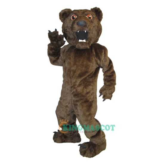 Brown Ferocious Bear Uniform, Brown Ferocious Bear Mascot Costume