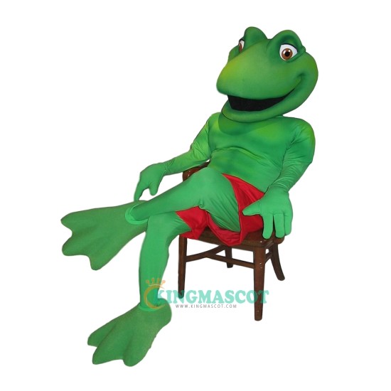 Green Bull Frog Uniform, Green Bull Frog Mascot Costume
