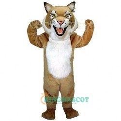 Tan Bobcat Uniform, Tan Bobcat Mascot Costume