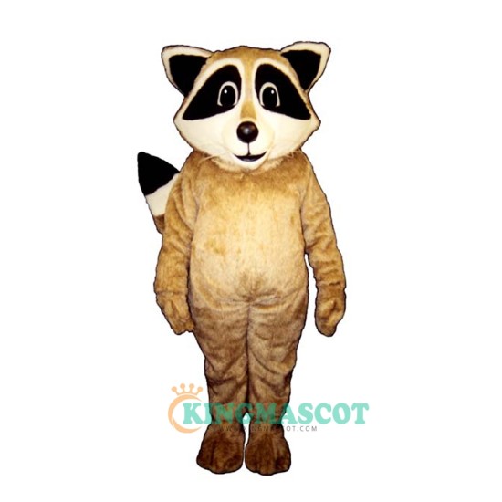 Tan Robbie Raccoon Uniform, Tan Robbie Raccoon Mascot Costume