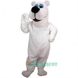 Toon Polar Bear Uniform, Toon Polar Bear Lightweight Mascot Costume