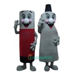 Toothpaste and Lipstick Cartoon Uniform, Toothpaste and Lipstick Cartoon Mascot Costume